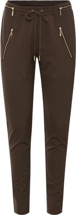 Rue de Femme Goud Chocolade Casual Broek 5328 New Columbine - Dames - Sweatpants - Bruin - M - Broeken