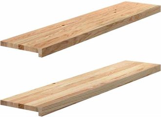 vidaXL Vidaxl - Window Sills 2 pcs Untreated 120x30x2 cm Solid Wood Oak