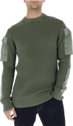 G-Star Ronde hals knitwear - Heren - Ronde hals truien - Groen - M - Katoen - Truien & Vesten