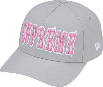 SUPREME x New Era SS26 Gothic Outline Adjustable Cap Grey SUP-SS26-1050-GRY