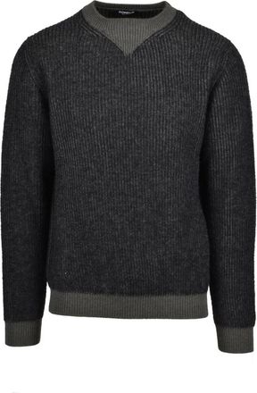 Dondup Maglione Girocollo - Heren - Ronde hals truien - Groen - XL - Wol - Truien & Vesten