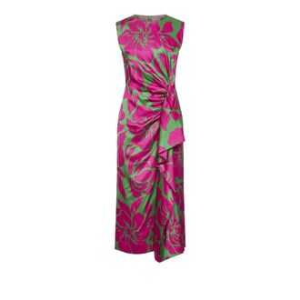 Dries Van Noten Midi Dresses, female, Multicolor, Size: XL Dries Van Noten Dresses Green