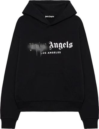 Palm Angels Felpa Spray City Los Angeles con cappuccio - Nero