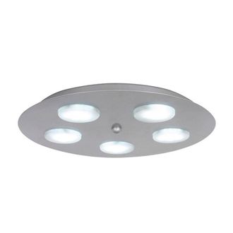 Netlighting Kyoto 5 Light Flush Ceiling Light Aluminum in Grey