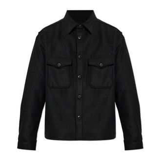 AllSaints Casbah Shirt - Heren - Casual Overhemden - Zwart - XL - Katoen - Overhemden