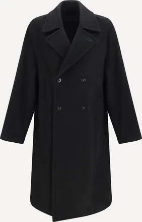 Christophe Lemaire Short double-breasted wool and alpaca Coat Male 50