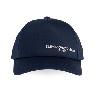 Emporio Armani Baseball Cap - unisex - Petten - Blauw - ONE Size - Polyester - Accessoires