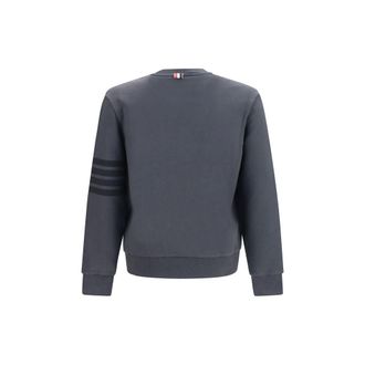 Thom Browne 4-Bar Crewneck Sweatshirt - Gray