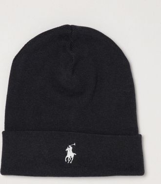 Polo Ralph Lauren Cappello beanie in cotone con logo Pony ricamato
