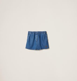 Miu Miu Denim Bermudas