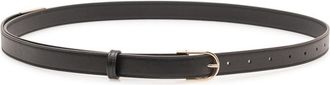 Victoria Beckham Black Solid Buckle Belt