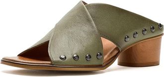 Eric Michael Hila Womens Dress Sandals Green : EU 40 (US Womens 9.5-10) M (B), Leather