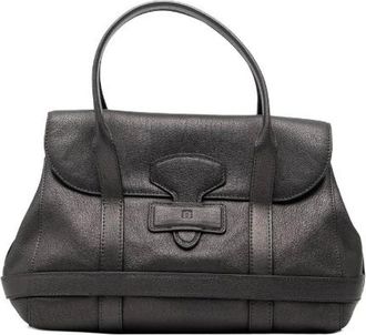 Loewe Pre-owned Handbags, female, Gray, Size: ONE SIZE Pre-owned Leather Handbag