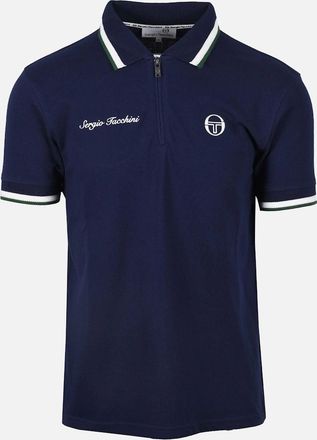 Sergio Tacchini Mens Sergio Tacchini Nanto Zip Polo Maritime Blue - Navy - Size: 44