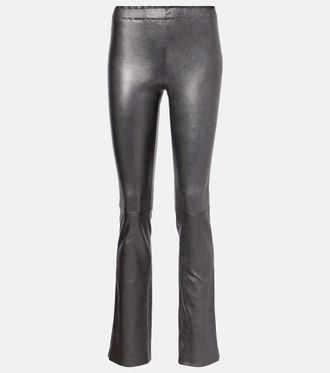 Stouls JP Long leather flared pants