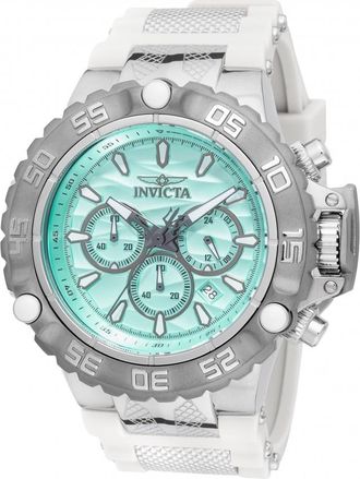 Invicta Subaqua Poseidon Chronograph GMT Quartz Light Blue Dial Mens Watch 48557