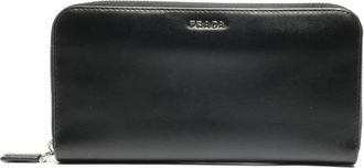 Prada 2000s leren portemonnee - Zwart