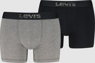 Levi's Opt III Boxer Brief 2 pack - Hombre - XL - Negro / Grey/Black