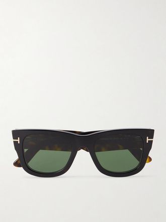 Tom Ford Occhiali Da Sole Convertibili In Acetato Tartarugato Con Montatura D-frame