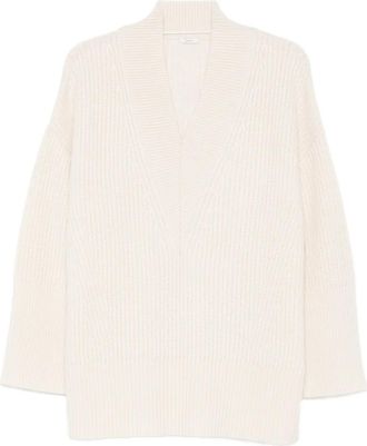 Joseph Noel V-neck sweater - women - Cashmere/Wool/Polyamide - S - Neutrals