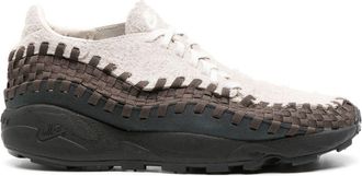 Nike Air Footscape Woven asymmetric sneakers - women - Leather - 7.5 - Brown