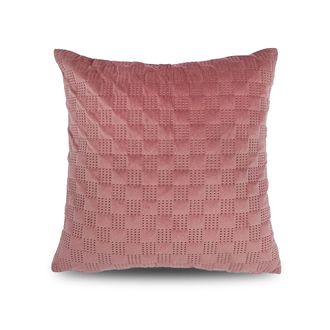 Lewis's Pemberley Velvet Pinsonic Cushion - Blush | TJ Hughes