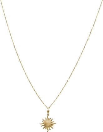 Italian Gold, Inc 10K Sun Pendant Adjustable Necklace