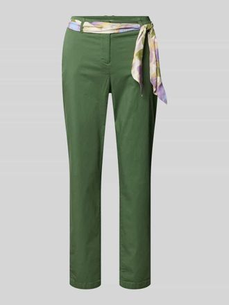 Christian Berg Slim Fit Chino mit Viskose-Anteil in Dunkelgruen, Gr&ouml;&szlig;e 42