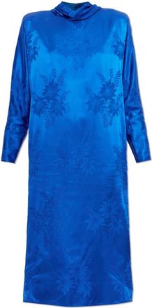 Valentino Garavani The Jacquard Dress - Dames - Casual kleedjes - Blauw - 2XS - Kleedjes