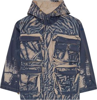 Diesel Blue Hood Cargo Jacket