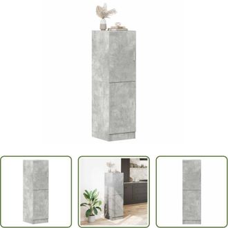 vidaXL Mobile da cucina - Mobile da Cucina Grigio Cemento 38x41,5x131,5 cm Legno