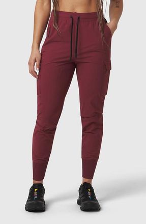 ASRV Tetra-Lite Cargo High Rib Jogger in Crimson at Nordstrom, Size X-Small