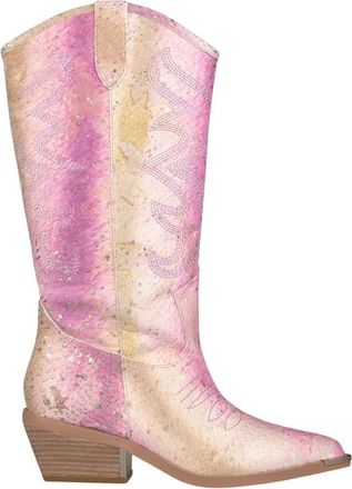 Alma En Pena Speciale Cowboylaars - Dames - Cowboylaarzen - Roze - 37 EU - Leer - Schoenen