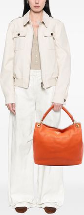 Prada Tweedehands Vitello Daino Hobo