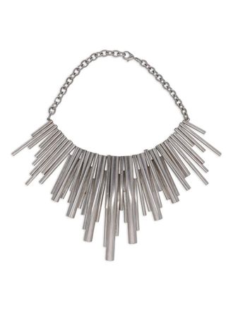Vintage tubes necklace - Zilver