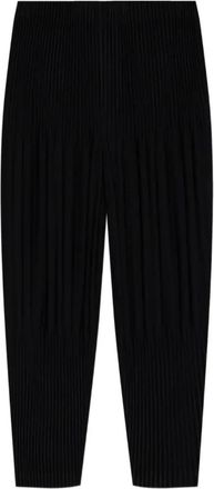 Issey Miyake Broeken, Heren, Zwart, M, Straight Broeken