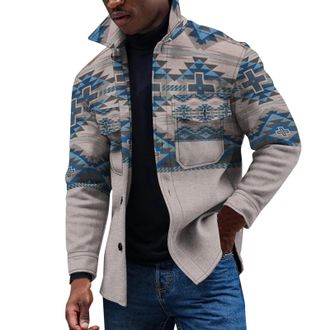 Generic Men Vintage Print Plaid Light Weight Thin Jacket Shirts Raglan Long Sleeve Button Down Chest Pocketed Shirts Coats Shacket Flannel Coat Men with Hood 