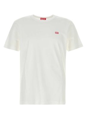 Diesel White Cotton T Miegor K77 T Shirt