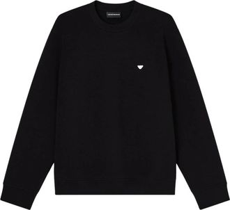 Emporio Armani Logo-embroidered Sweatshirt - male - Emporio Armani - Sweatshirts - Black - L - Sweatshirts & Hoodies