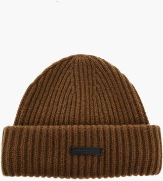 Paolo Pecora Ribbed Virgin Wool Beanie size One Size