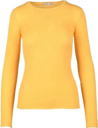 Mathilde Plume Cashmere Sweater - Yellow