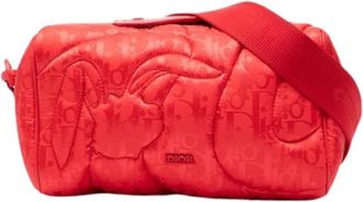 Dior Pre-owned Cross Body Bags, female, Red, Size: ONE SIZE Pre-owned Nylon Crossbody Bag