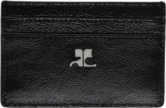Courr&egrave;ges Napplack Glossy Varnished Leather Card Holder