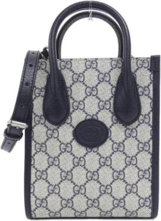 Gucci Pre-owned Mini Bags, female, Blue, Size: ONE SIZE Pre-owned Mini Shoulder Bag