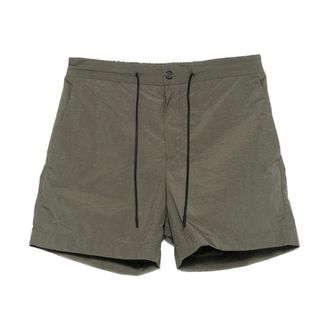 PT01 Pt01, Korte Broeken, Heren, Groen, L, Nylon, Crinkled Effect Drawstring Nylon Shorts