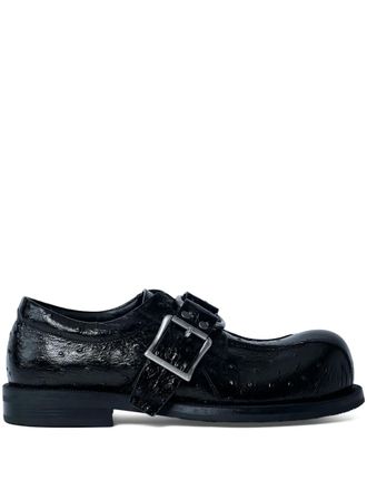 Martine Rose O-Ring leather shoes - men - Calf Leather/Calf Leather/Rubber - 44 - Black