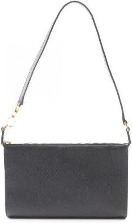 Ferragamo Pre-owned Gancini Leren Schoudertas - Dames - Vintage Schoudertas - Zwart - ONE Size - Leer - Vintage