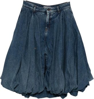 Balenciaga Balloon Denim Shorts