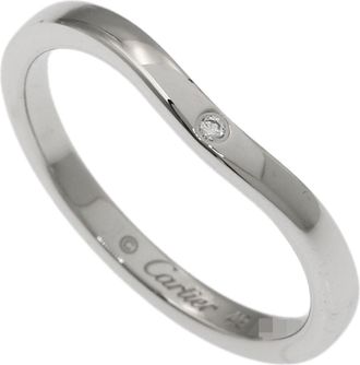 Cartier Platinum Platinum 950 Band Ring (Pre-Owned)