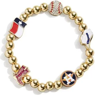 BaubleBar Houston Astros Localized Pisa Bracelet in Gold at Nordstrom